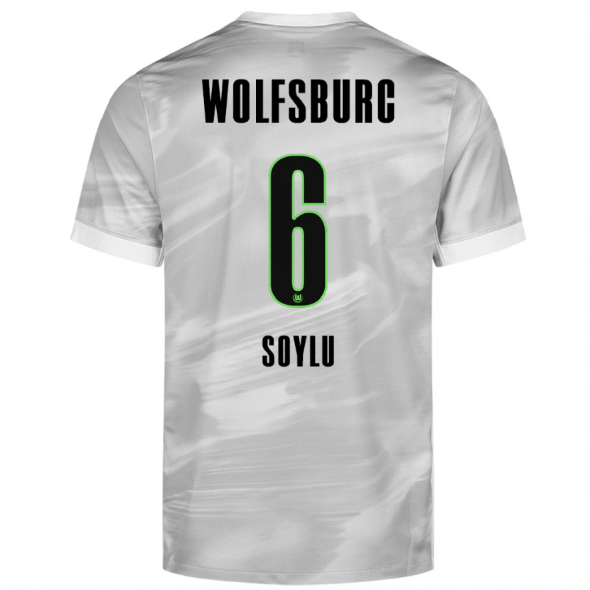 Danxen Hombre Camiseta Darwin Soylu #6 Gris Blanco 2ª Equipación 2025/26 La Camisa México