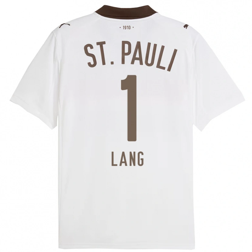 Danxen Hombre Camiseta Christoph Lang #1 Blanco Rojo 2ª Equipación 2025/26 La Camisa México