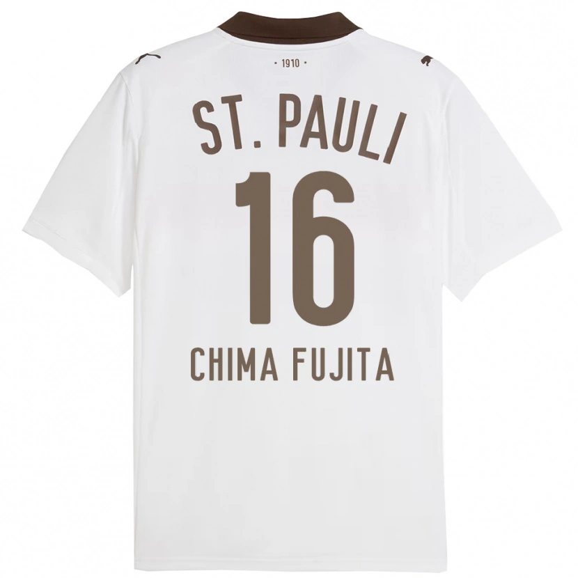Danxen Hombre Camiseta Joel Chima Fujita #16 Blanco Rojo 2ª Equipación 2025/26 La Camisa México