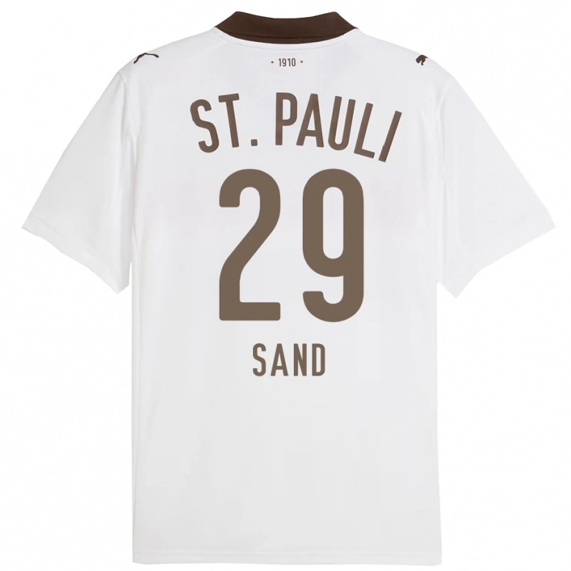 Danxen Hombre Camiseta Christoffer Sand #29 Blanco Rojo 2ª Equipación 2025/26 La Camisa México