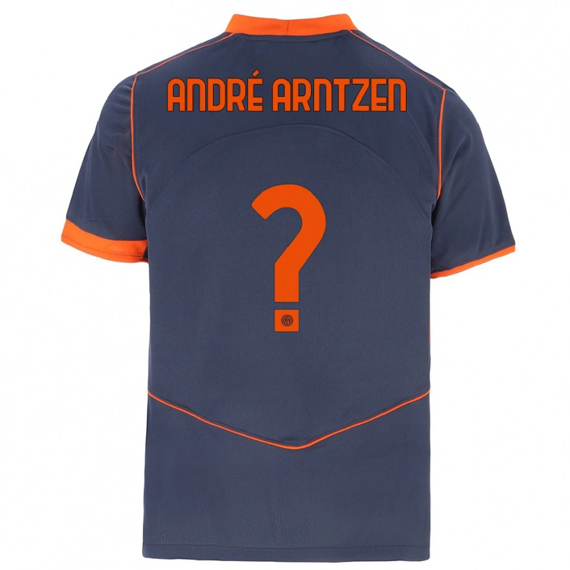 Danxen Hombre Camiseta Matheo André Arntzen #0 Gris Naranja Equipación Tercera 2025/26 La Camisa México