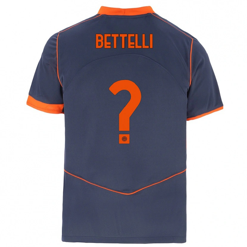 Danxen Hombre Camiseta Luca Bettelli #0 Gris Naranja Equipación Tercera 2025/26 La Camisa México