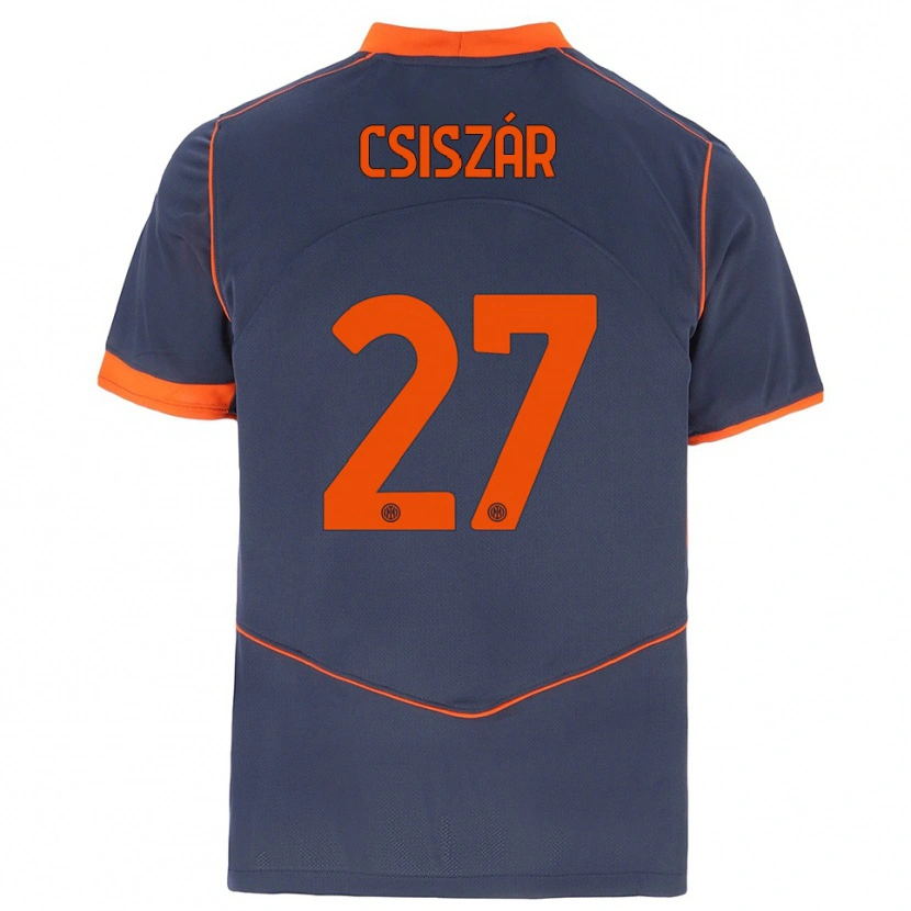 Danxen Hombre Camiseta Henrietta Csiszár #27 Gris Naranja Equipación Tercera 2025/26 La Camisa México