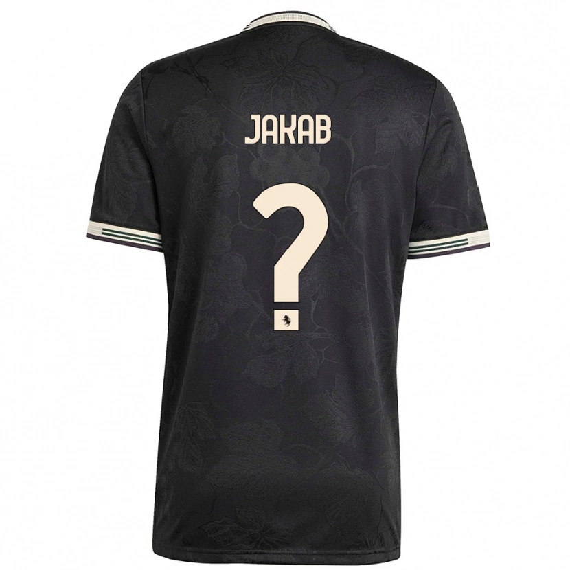 Danxen Hombre Camiseta Mátyás Jakab #0 Negro Blanco Verde Equipación Tercera 2025/26 La Camisa México