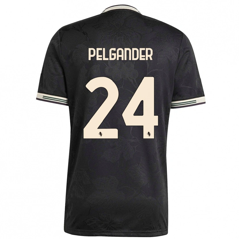 Danxen Hombre Camiseta Elsa Pelgander #24 Negro Blanco Verde Equipación Tercera 2025/26 La Camisa México