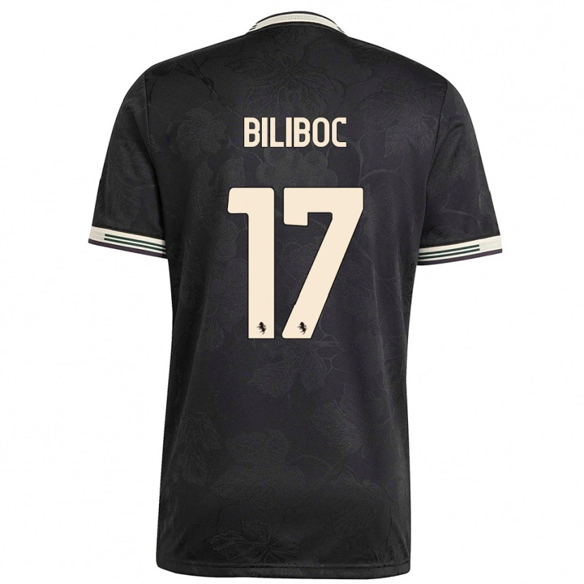 Danxen Hombre Camiseta Lorenzo Biliboc #17 Negro Blanco Verde Equipación Tercera 2025/26 La Camisa México