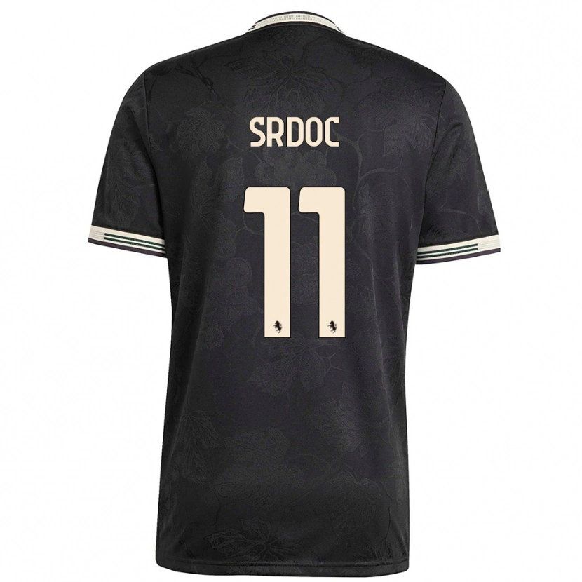 Danxen Hombre Camiseta Ivano Srdoc #11 Negro Blanco Verde Equipación Tercera 2025/26 La Camisa México