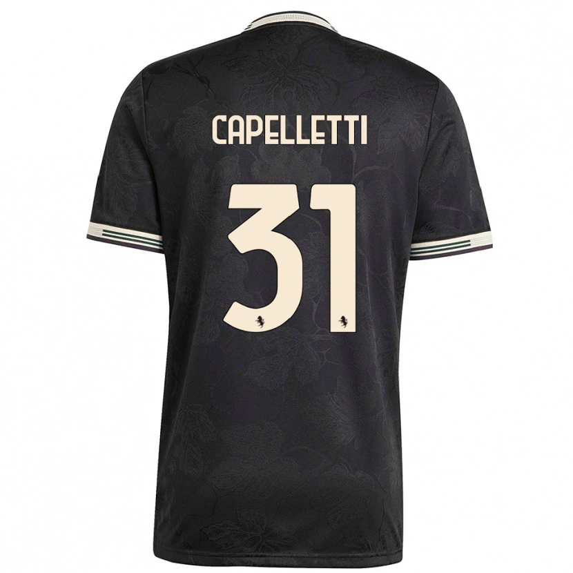 Danxen Hombre Camiseta Alessia Capelletti #31 Negro Blanco Verde Equipación Tercera 2025/26 La Camisa México