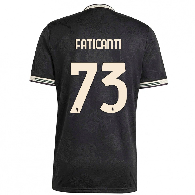 Danxen Hombre Camiseta Giacomo Faticanti #73 Negro Blanco Verde Equipación Tercera 2025/26 La Camisa México
