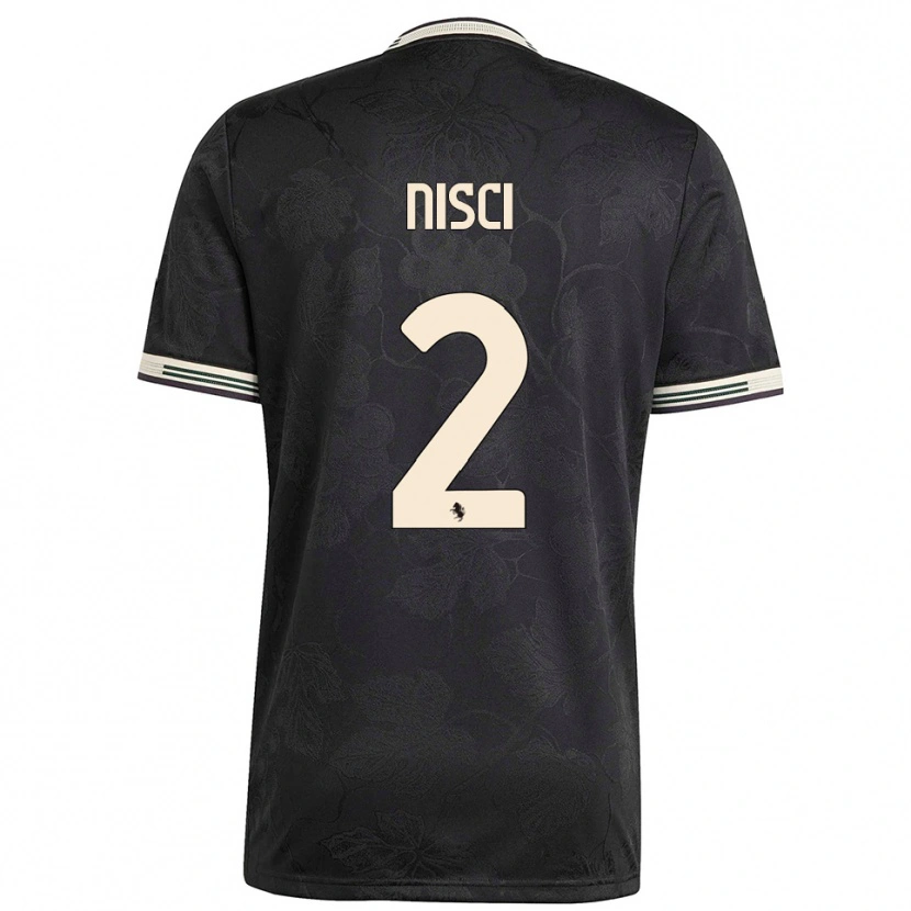 Danxen Hombre Camiseta Alessandro Nisci #2 Negro Blanco Verde Equipación Tercera 2025/26 La Camisa México