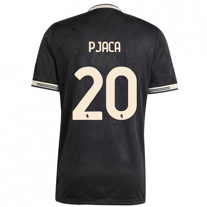 Danxen Hombre Camiseta Marko Pjaca #20 Negro Blanco Verde Equipación Tercera 2025/26 La Camisa México