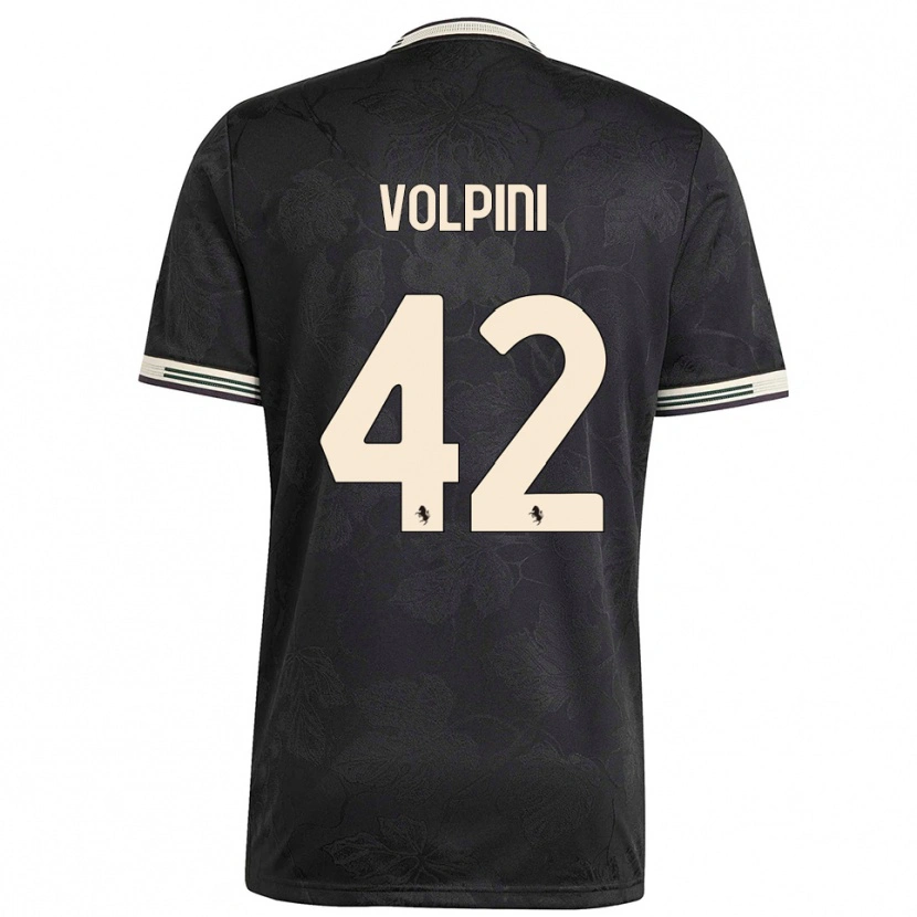 Danxen Hombre Camiseta Viola Volpini #42 Negro Blanco Verde Equipación Tercera 2025/26 La Camisa México