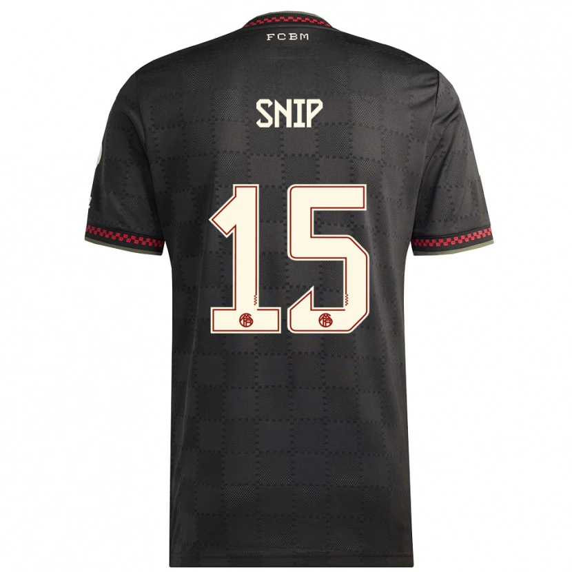 Danxen Hombre Camiseta Roy Snip #15 Negro Blanco Equipación Tercera 2025/26 La Camisa México