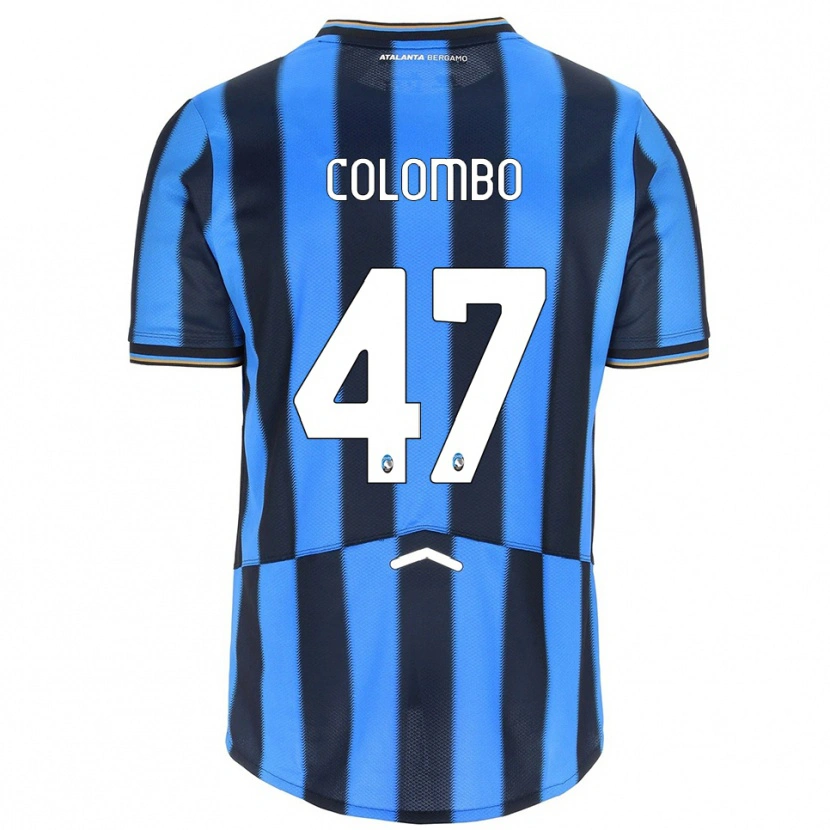 Danxen Mujer Camiseta Matteo Colombo #47 Azul Cielo Negro 1ª Equipación 2025/26 La Camisa México