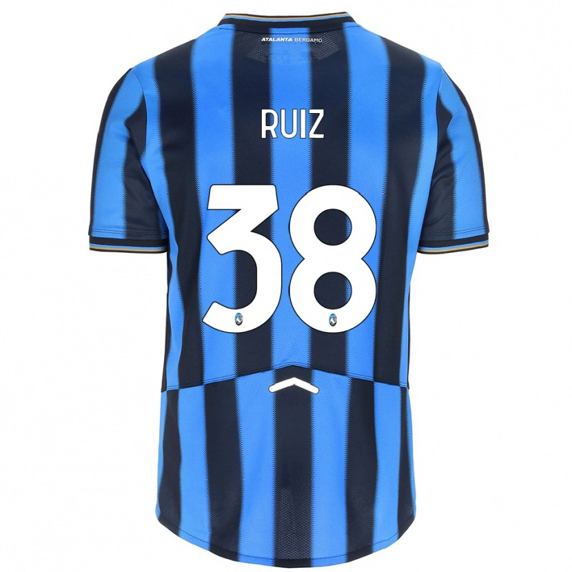 Danxen Mujer Camiseta Gerard Ruiz #38 Azul Cielo Negro 1ª Equipación 2025/26 La Camisa México