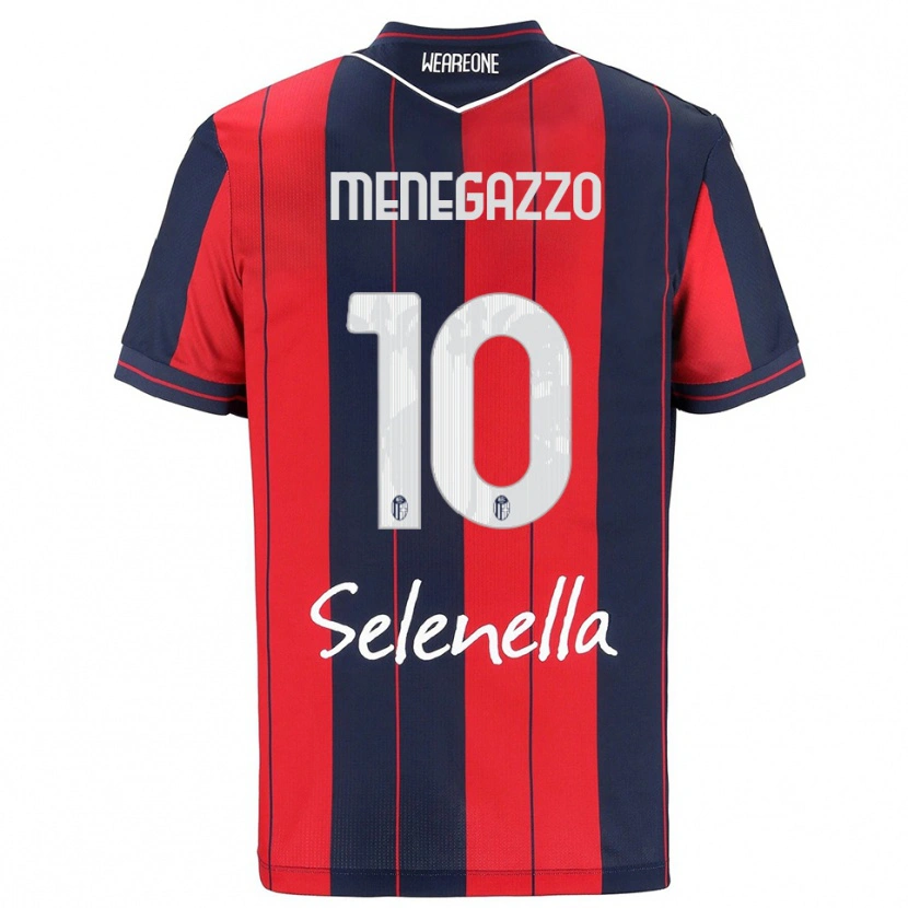 Danxen Mujer Camiseta Lorenzo Menegazzo #10 Rojo Marino 1ª Equipación 2025/26 La Camisa México