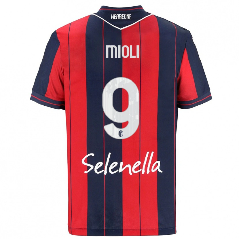 Danxen Mujer Camiseta Mattia Mioli #9 Rojo Marino 1ª Equipación 2025/26 La Camisa México