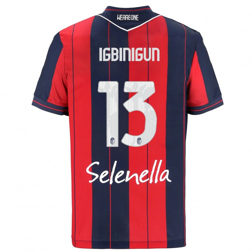 Danxen Mujer Camiseta James Igbinigun #13 Rojo Marino 1ª Equipación 2025/26 La Camisa México