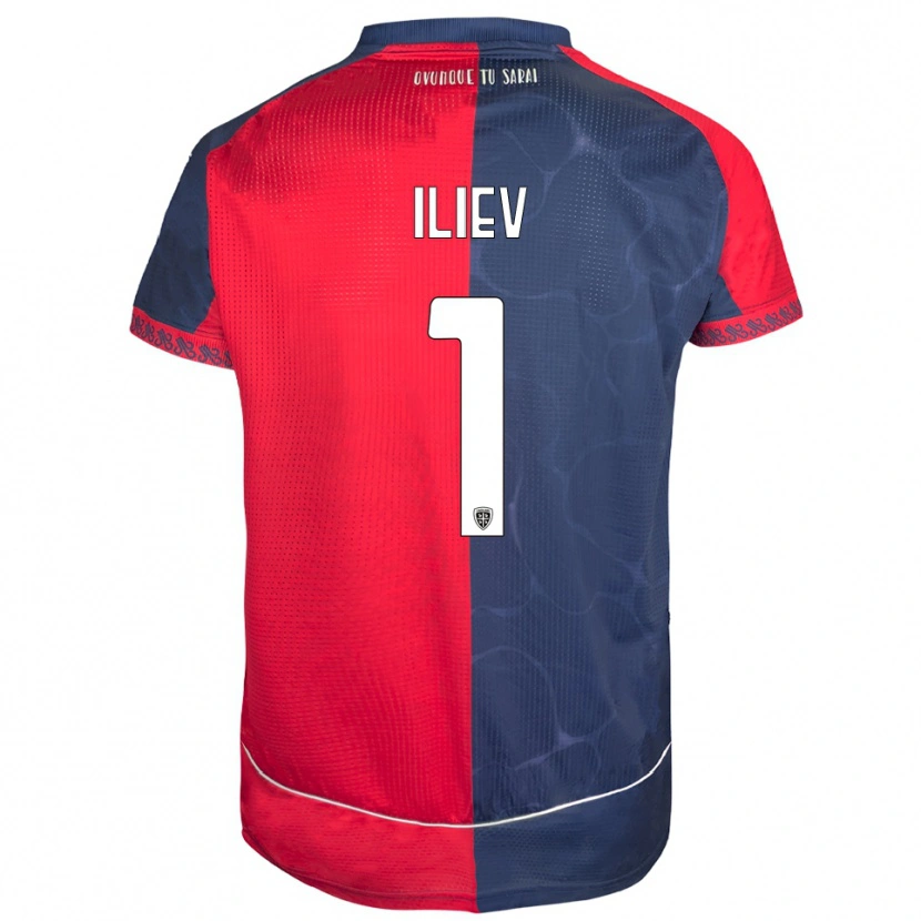 Danxen Mujer Camiseta Velizar-Iliya Iliev #1 Rojo Marino 1ª Equipación 2025/26 La Camisa México
