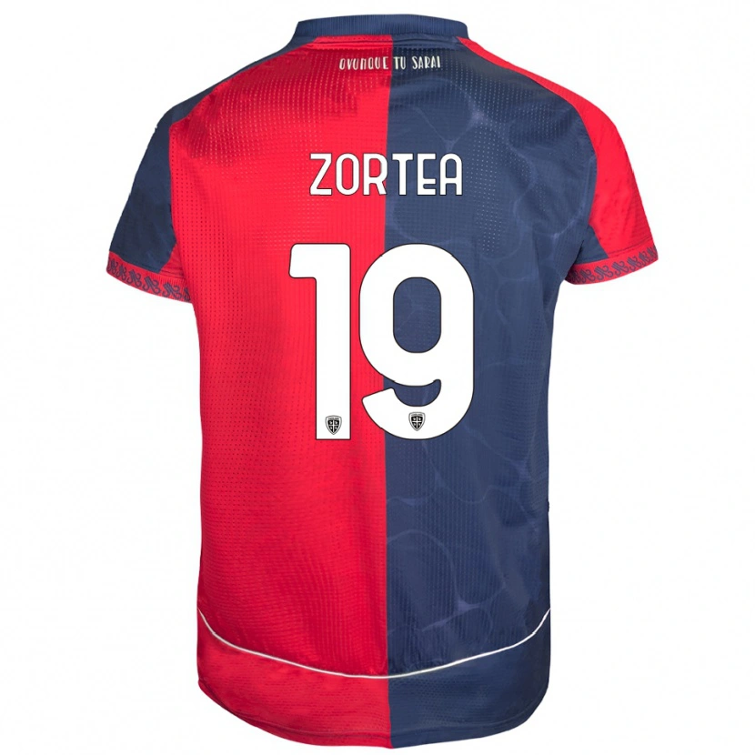 Danxen Mujer Camiseta Nadir Zortea #19 Rojo Marino 1ª Equipación 2025/26 La Camisa México