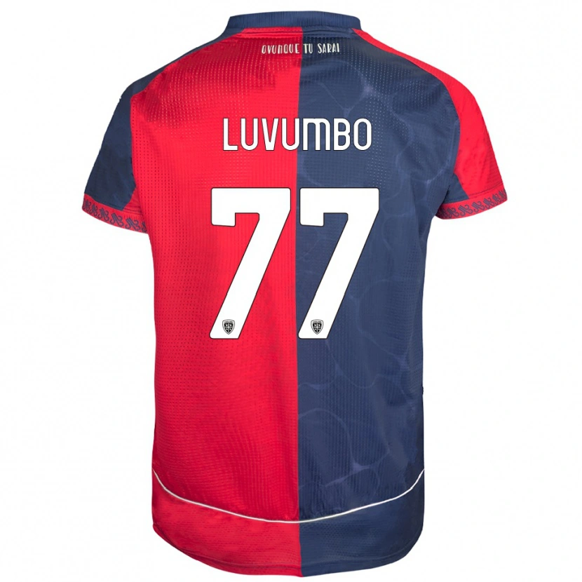 Danxen Mujer Camiseta Zito Luvumbo #77 Rojo Marino 1ª Equipación 2025/26 La Camisa México