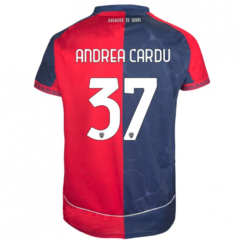Danxen Mujer Camiseta Giovanni Andrea Cardu #37 Rojo Marino 1ª Equipación 2025/26 La Camisa México