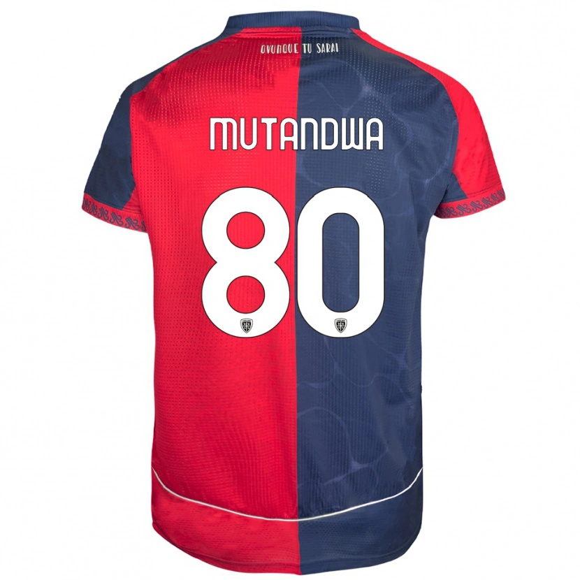 Danxen Mujer Camiseta Kingstone Mutandwa #80 Rojo Marino 1ª Equipación 2025/26 La Camisa México