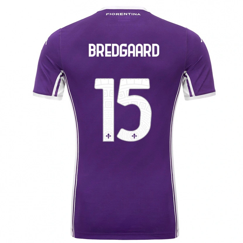 Danxen Mujer Camiseta Sofie Bredgaard #15 Púrpura Blanco 1ª Equipación 2025/26 La Camisa México