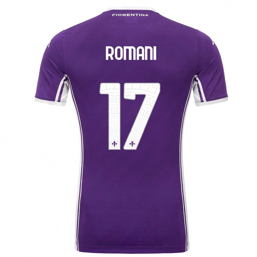 Danxen Mujer Camiseta Lorenzo Romani #17 Púrpura Blanco 1ª Equipación 2025/26 La Camisa México