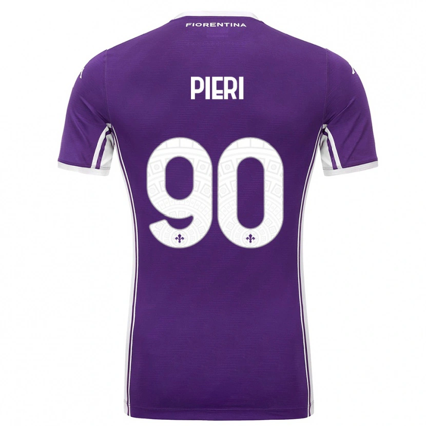 Danxen Mujer Camiseta Arianna Pieri #90 Púrpura Blanco 1ª Equipación 2025/26 La Camisa México