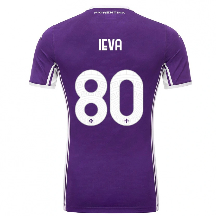 Danxen Mujer Camiseta Stella Ieva #80 Púrpura Blanco 1ª Equipación 2025/26 La Camisa México