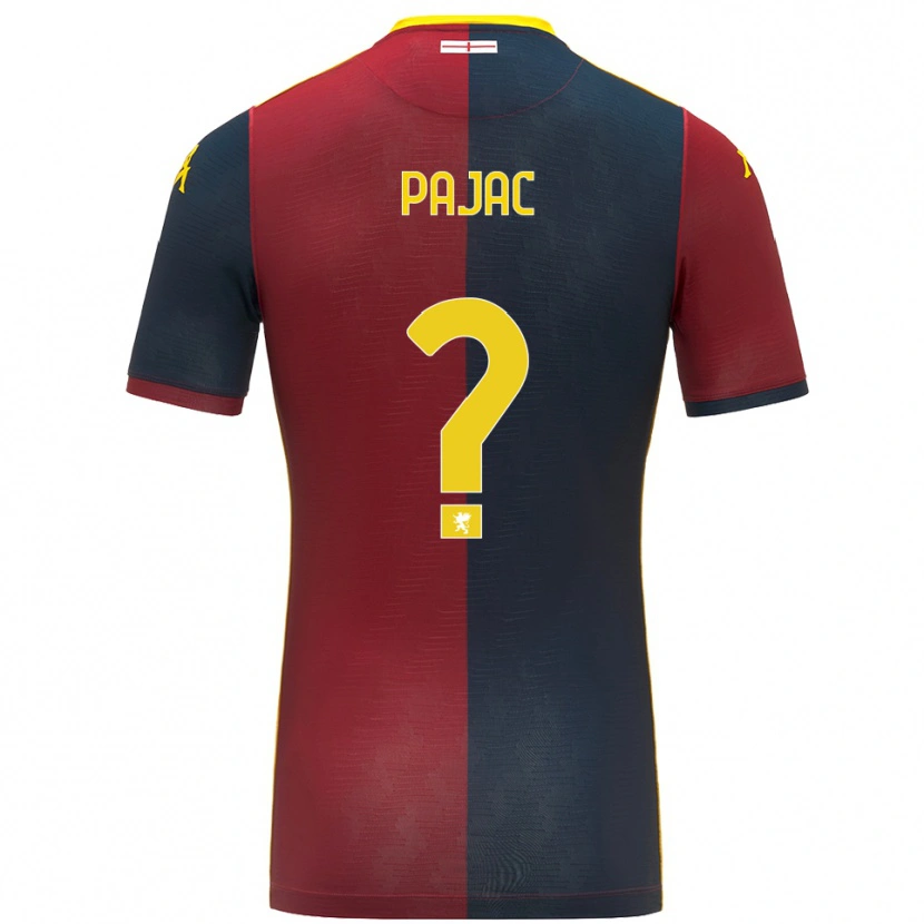 Danxen Mujer Camiseta Marko Pajac #0 Rojo Azul Real 1ª Equipación 2025/26 La Camisa México