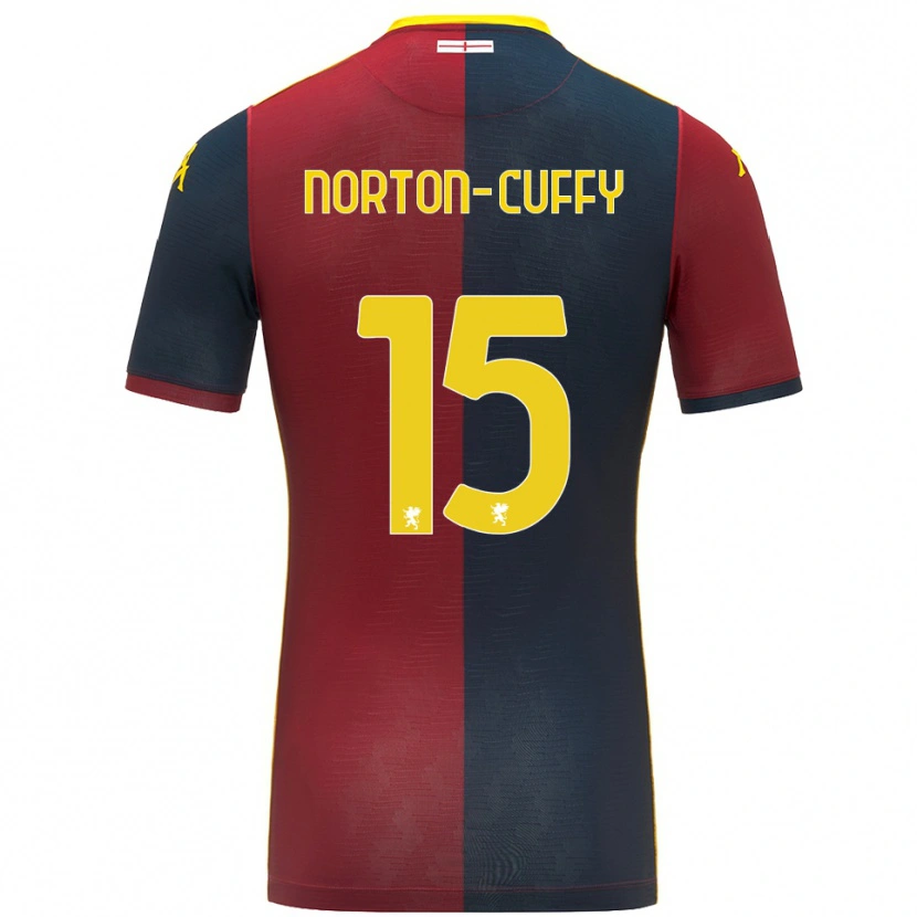 Danxen Mujer Camiseta Brooke Norton-Cuffy #15 Rojo Azul Real 1ª Equipación 2025/26 La Camisa México