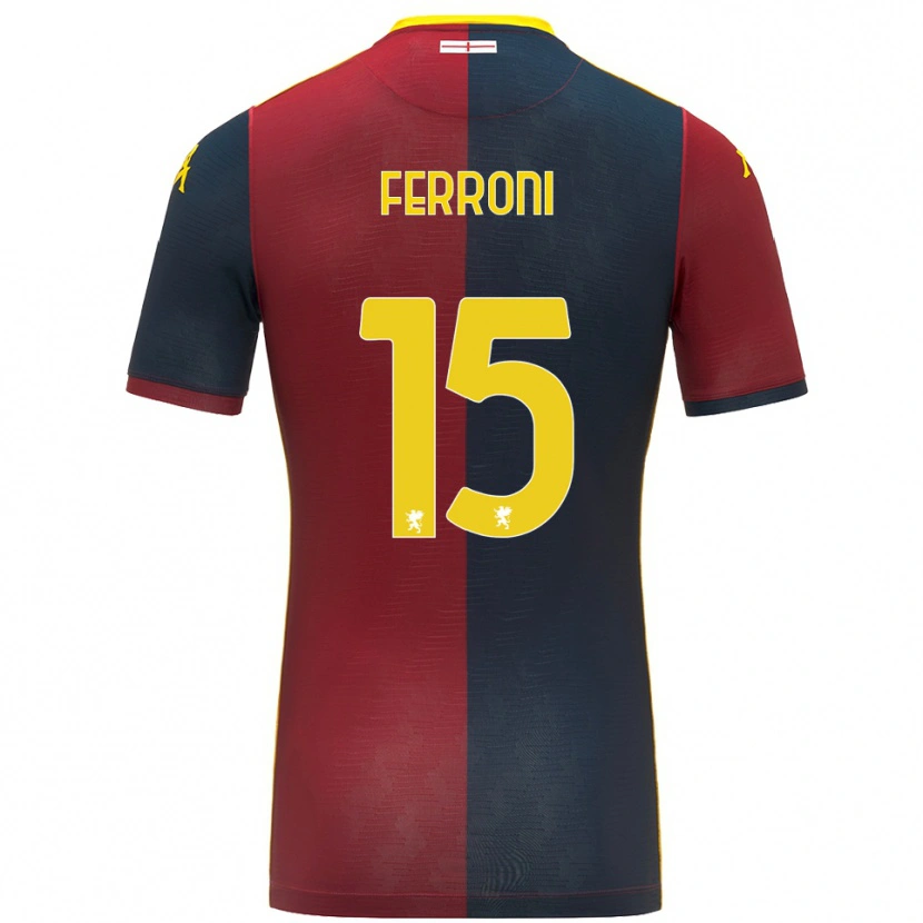 Danxen Mujer Camiseta Leonardo Ferroni #15 Rojo Azul Real 1ª Equipación 2025/26 La Camisa México