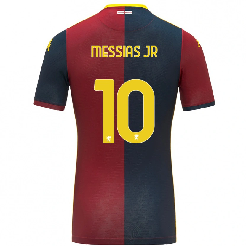 Danxen Mujer Camiseta Junior Messias #10 Rojo Azul Real 1ª Equipación 2025/26 La Camisa México