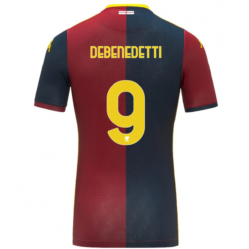 Danxen Mujer Camiseta Alessandro Debenedetti #9 Rojo Azul Real 1ª Equipación 2025/26 La Camisa México