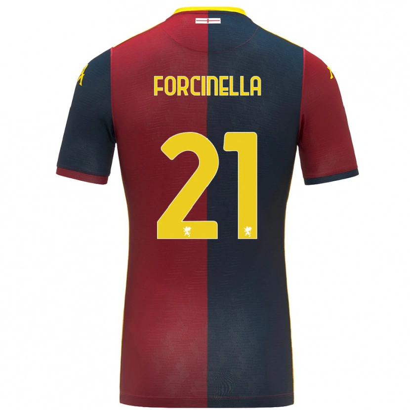 Danxen Mujer Camiseta Camilla Forcinella #21 Rojo Azul Real 1ª Equipación 2025/26 La Camisa México