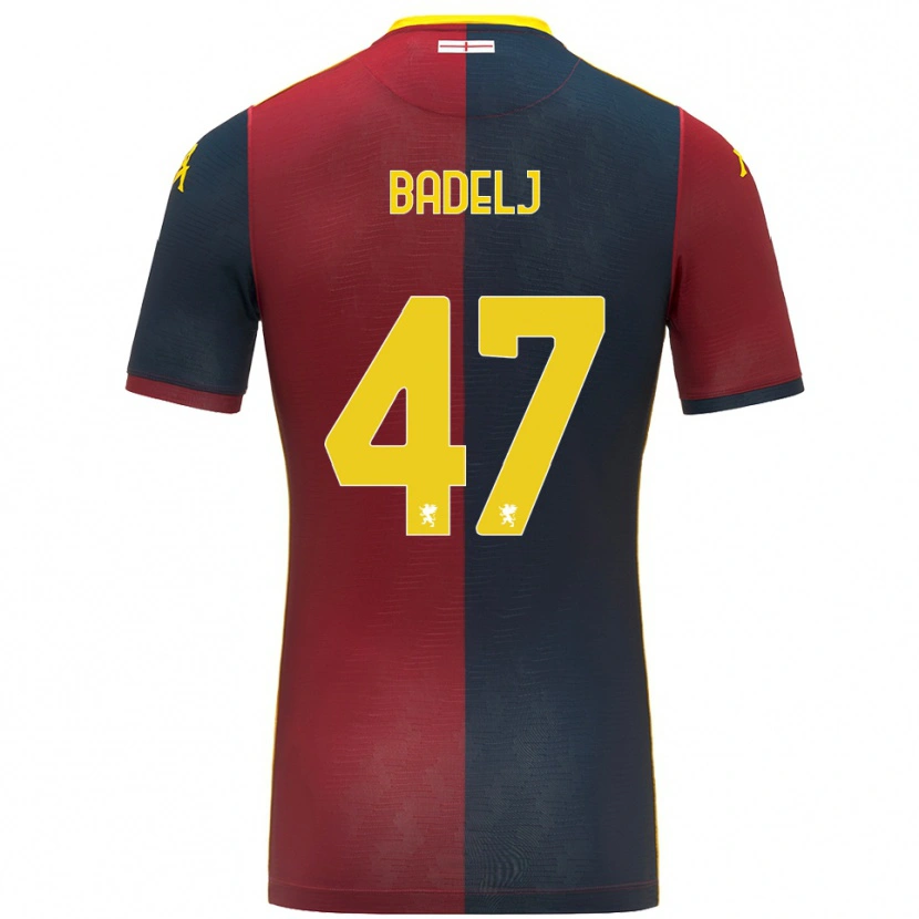Danxen Mujer Camiseta Milan Badelj #47 Rojo Azul Real 1ª Equipación 2025/26 La Camisa México