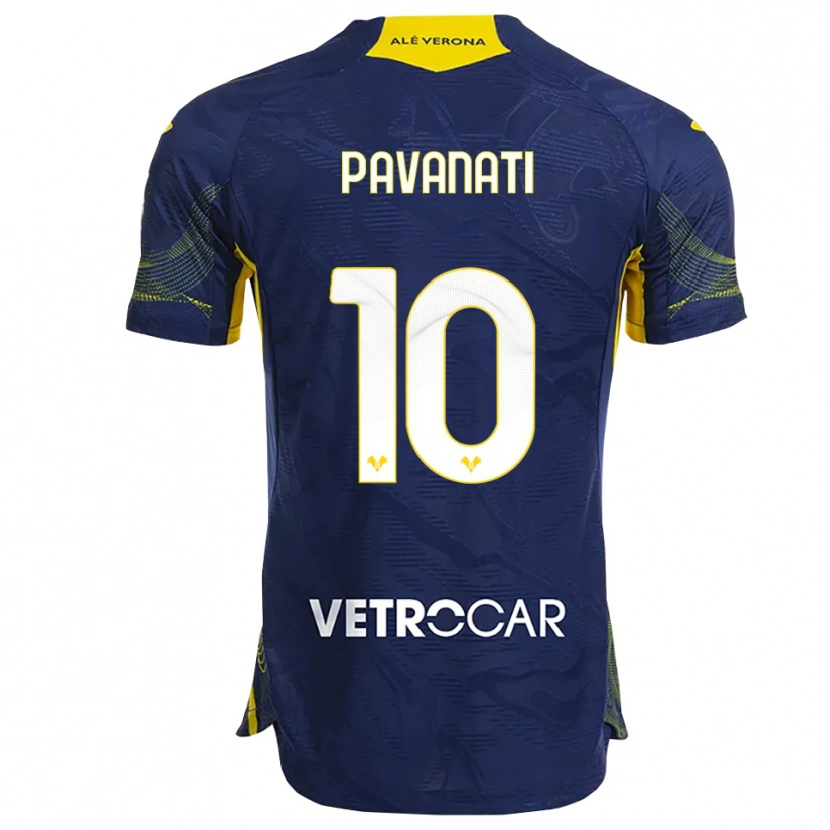Danxen Mujer Camiseta Alessandro Pavanati #10 Marino Amarillo 1ª Equipación 2025/26 La Camisa México