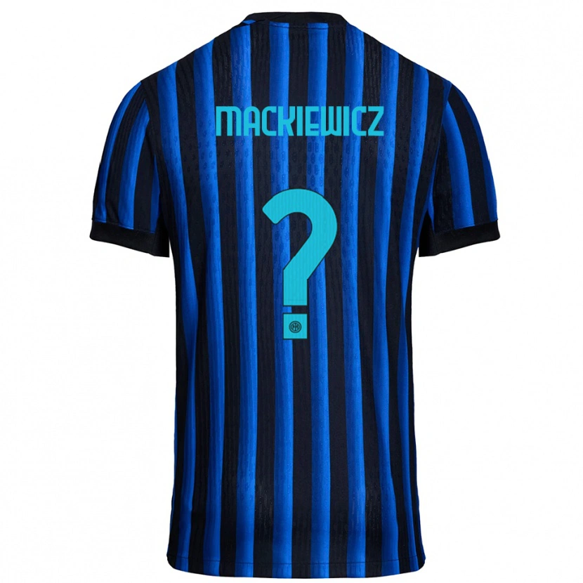 Danxen Mujer Camiseta Patryk Mackiewicz #0 Negro Azul 1ª Equipación 2025/26 La Camisa México