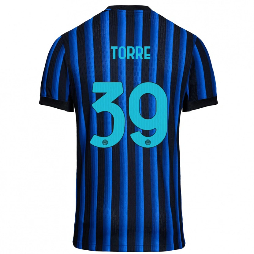 Danxen Mujer Camiseta Pietro La Torre #39 Negro Azul 1ª Equipación 2025/26 La Camisa México