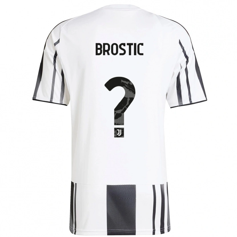 Danxen Mujer Camiseta Gabriel Brostic #0 Blanco Negro 1ª Equipación 2025/26 La Camisa México