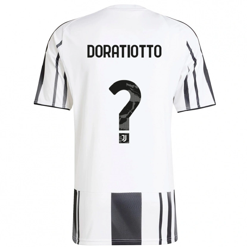 Danxen Mujer Camiseta Giulio Doratiotto #0 Blanco Negro 1ª Equipación 2025/26 La Camisa México