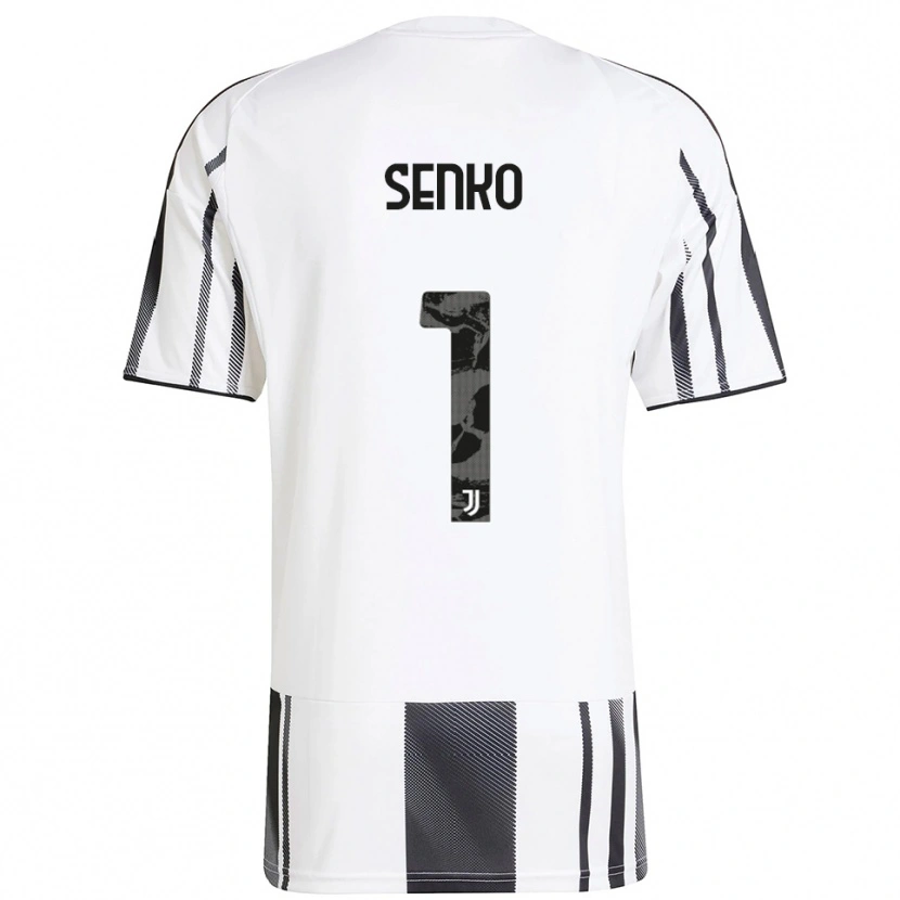 Danxen Mujer Camiseta Zsombor Senko #1 Blanco Negro 1ª Equipación 2025/26 La Camisa México