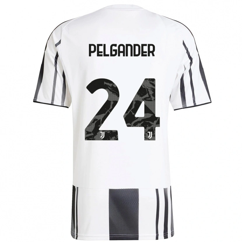 Danxen Mujer Camiseta Elsa Pelgander #24 Blanco Negro 1ª Equipación 2025/26 La Camisa México