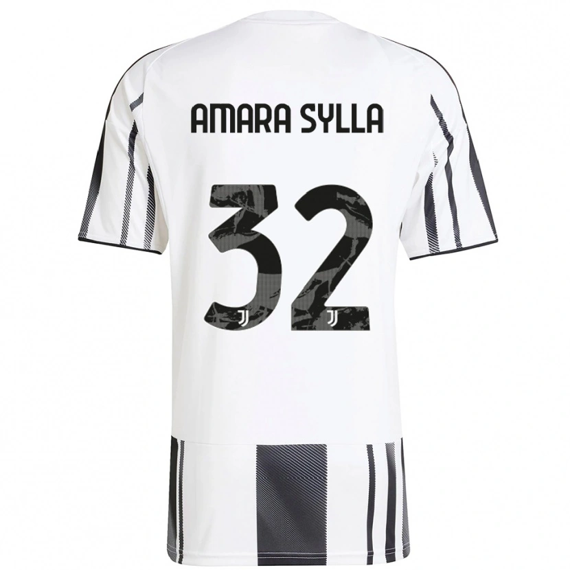 Danxen Mujer Camiseta Idris Amara Sylla #32 Blanco Negro 1ª Equipación 2025/26 La Camisa México