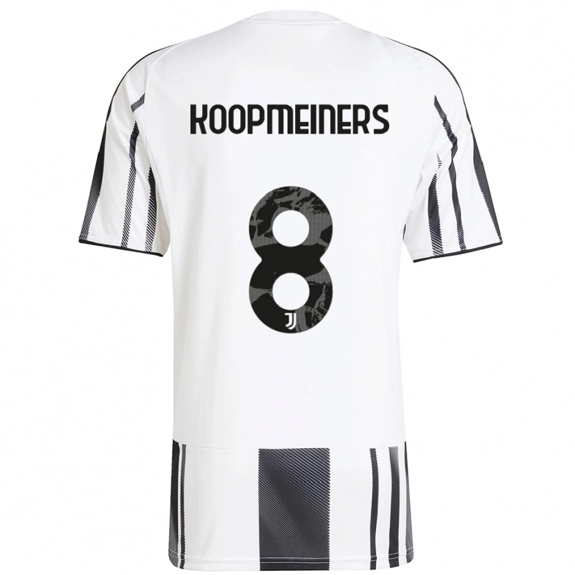 Danxen Mujer Camiseta Teun Koopmeiners #8 Blanco Negro 1ª Equipación 2025/26 La Camisa México