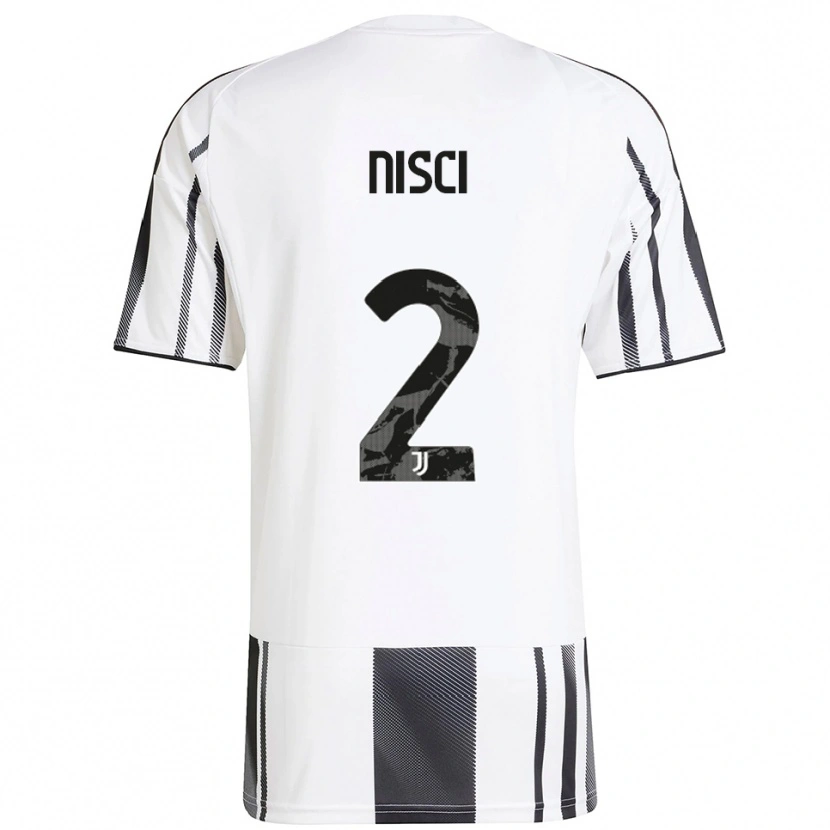 Danxen Mujer Camiseta Alessandro Nisci #2 Blanco Negro 1ª Equipación 2025/26 La Camisa México