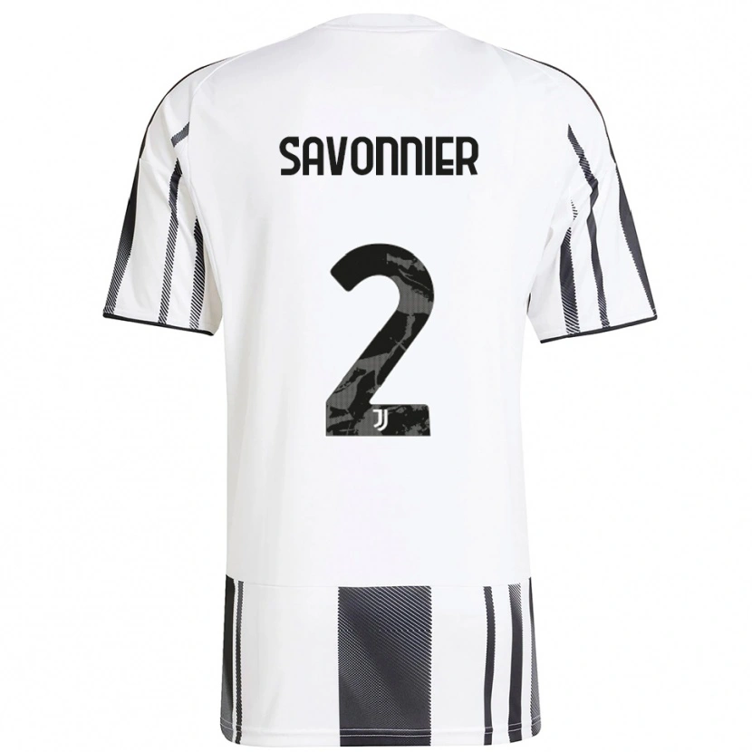 Danxen Mujer Camiseta Nelson Savonnier #2 Blanco Negro 1ª Equipación 2025/26 La Camisa México