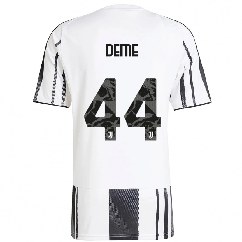 Danxen Mujer Camiseta Serigne Deme #44 Blanco Negro 1ª Equipación 2025/26 La Camisa México